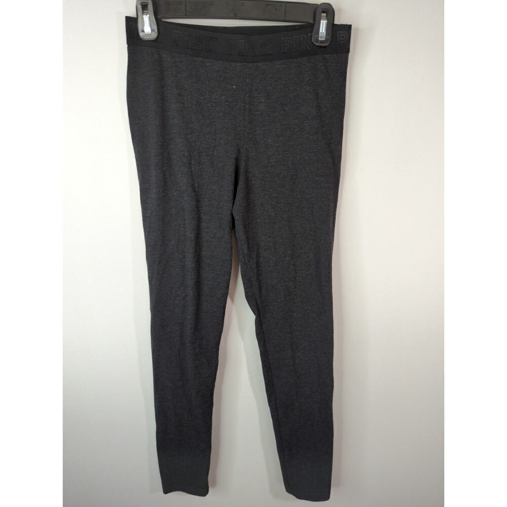 PINK Victoria's Secret Black Pull on Leggings Sports Workout Size M
